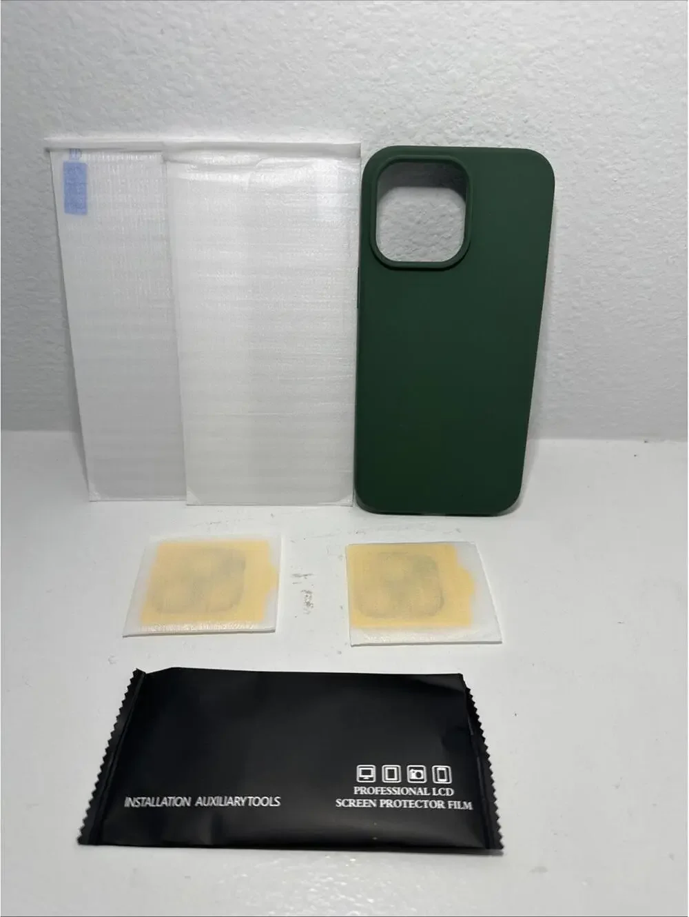 iPhone 14 Pro Max with lens and screen protectors